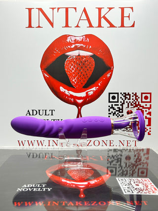 Purple Please Me Devour vibrator with suction and licking features
