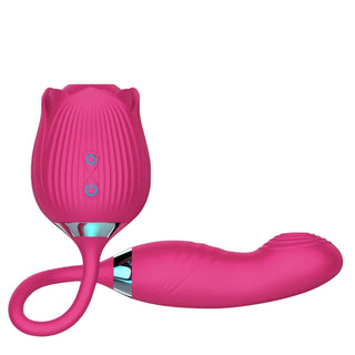 Close-up of The Ultimate Rose (Pulsate) highlighting suction and thrusting modes.