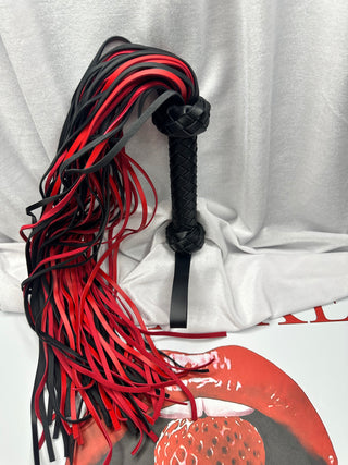  The Whip by INTAKE displayed on white background with red and black strands coiled