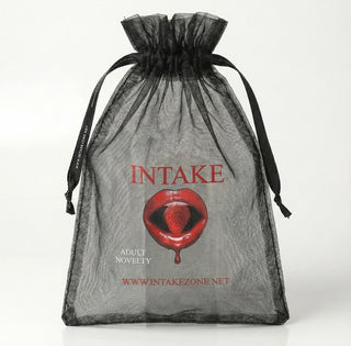 INTAKE mesh goody bag and luxury adult toy packaging for discreet pleasure storage
