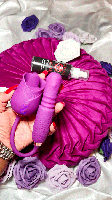 Ultimate Rose Fantasy Vibrator with Licking & Thrusting Modes Ultimate Rose Fantasy Vibrator with Licking & Thrusting Modes