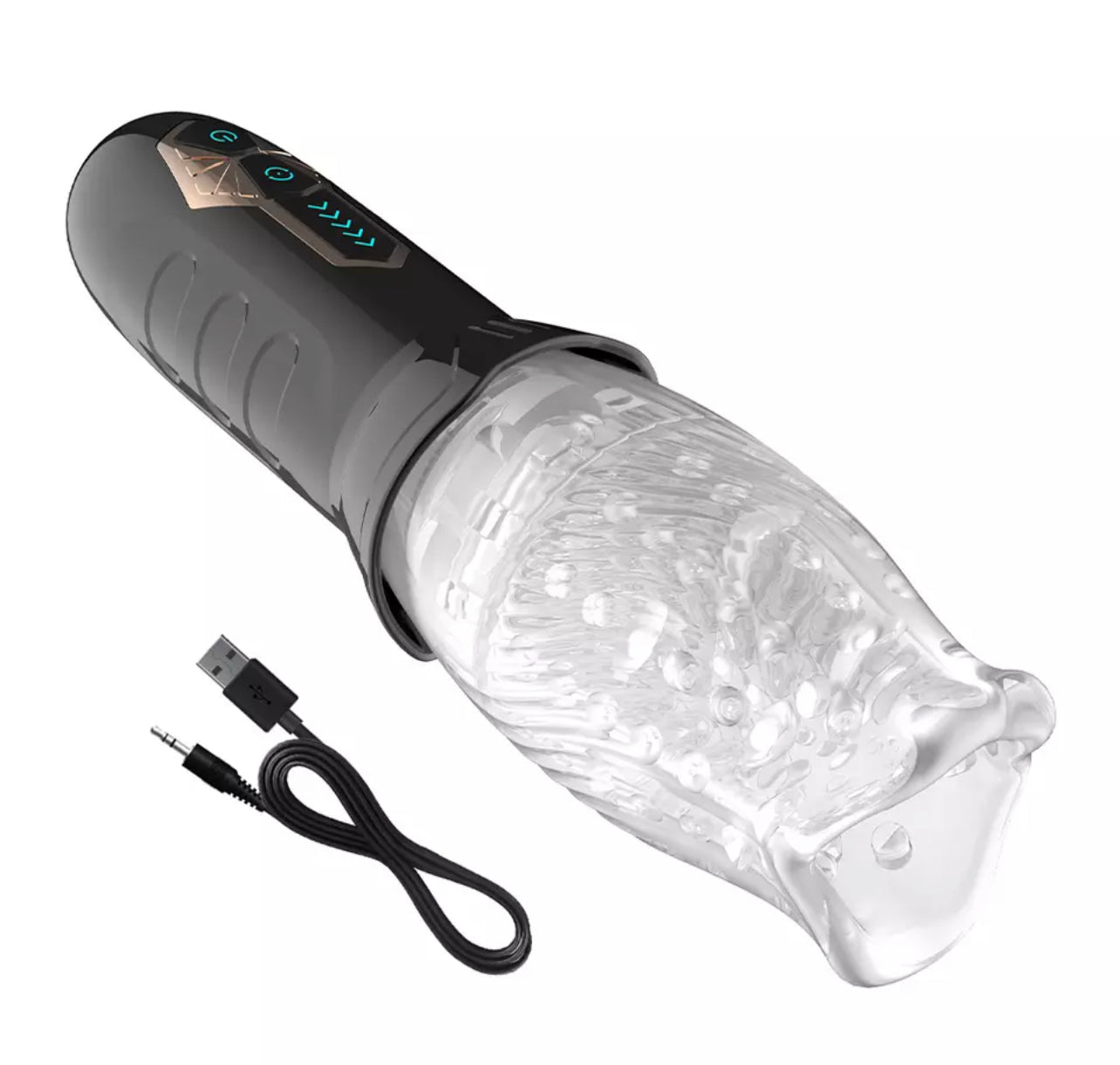 Sloppy Toppy 360 Rotating Vibrating Masturbator Cup | INTAKE Sloppy Toppy 360 Rotating Vibrating Masturbator Cup | INTAKE