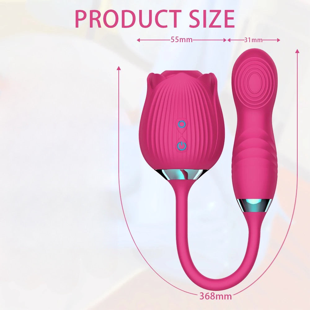 The Ultimate Rose (Pulsate) Double-Sided Vibrating & Thrusting Toy The Ultimate Rose (Pulsate) Double-Sided Vibrating & Thrusting Toy